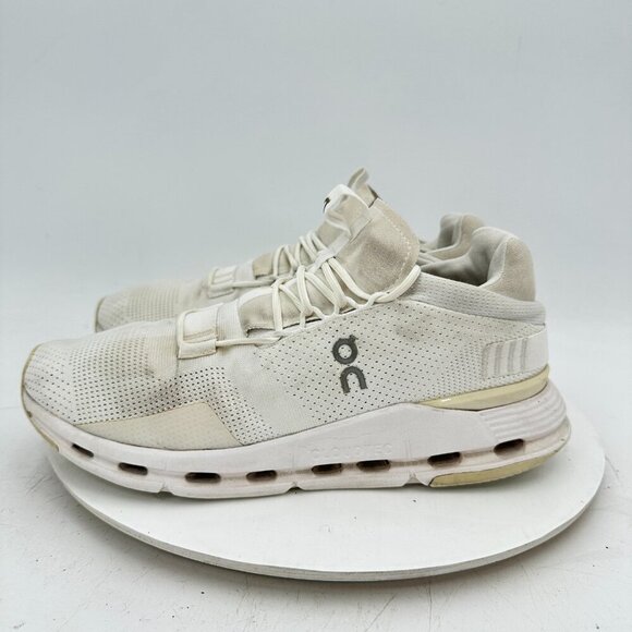 On Cloudnova Swiss Engineering Women Size 9.5 26.99115 All White Running Shoes - Picture 1 of 11